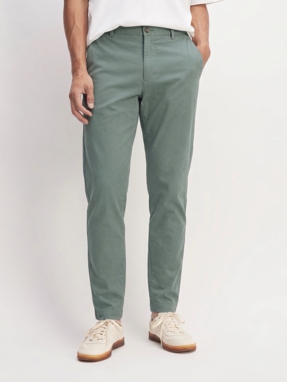 EVERLANE Men’s The Performance Traveller Chino, Sage Green, Sz 34/30
